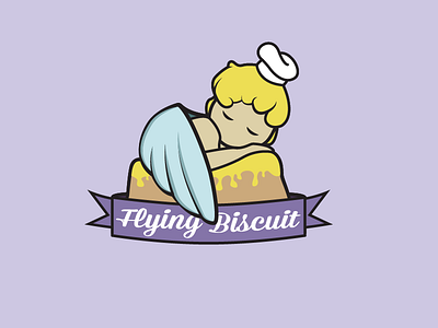 Flying Biscuit Rebranding angel baby biscuit breakfast chef food foodie icon illustration logo restaurant wings