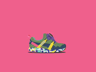 Solange X Puma "Girls of Disc Blaze" icons illustration illustrations pink puma shoes sneakerhead sneakers trainers vector women