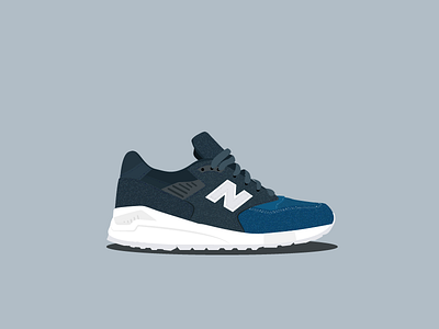 New Balance 998 "City Never Sleeps" icon illo illustration illustrator new balance ronnie fieg shoes sneakerhead sneakers vector