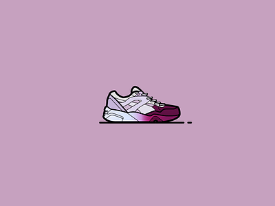 Ronnie Fieg x PUMA Sakura Collection #1 flat icons illustrations japan pink puma shoes sneakerhead sneakers tokyo trainers vector