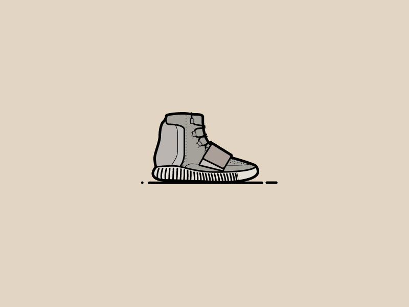 yeezy 750 drawing