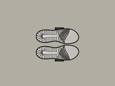 Yeezy 750 Boost Sole adidas atlanta black flat icon illustration kanye shoes sneakerhead sneakers vector yeezy