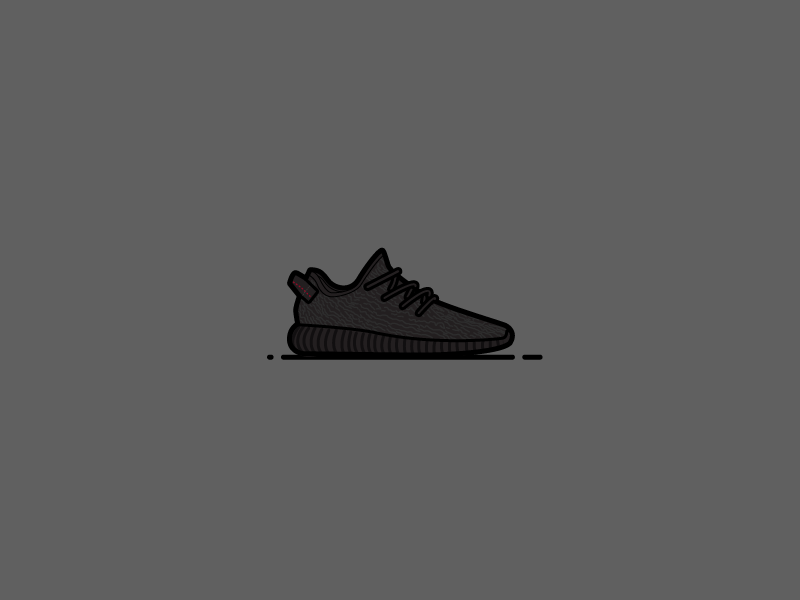 Yeezy 350 Pirate Black by Roy Handy on Dribbble