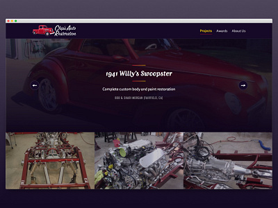 Chip’s Auto Restoration - Project Detail Page