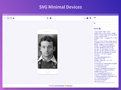 SVG Minimal Devices Tool browser freeform ipad iphone minimal source sans svg