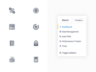 TestHound Sidebar Icons ed tech icon set