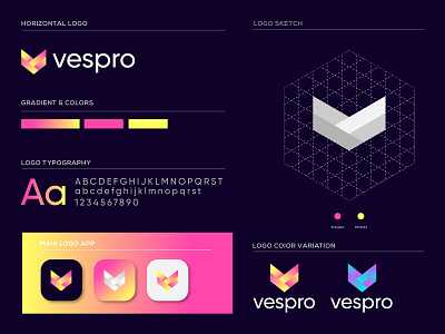 Vespro Logo Design Project branding graphic design tech logo