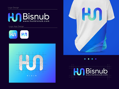 Hunbisnub Logo Design project brand identity branding branding guide brandmark logo identity design lettermark logo logo logo design logotype minimalist logo symbol