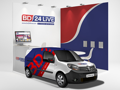 BD24LIVE Logo Design Project 24live bd24live logo brand identity branding logo logo design logotype news news logo online news logo