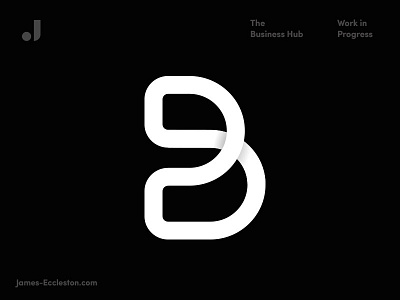 The Business Hub branding geometric identity logo logo mark monoline typography