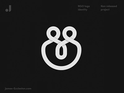 NGO Logo branding geometric identity logo logo mark monoline typography