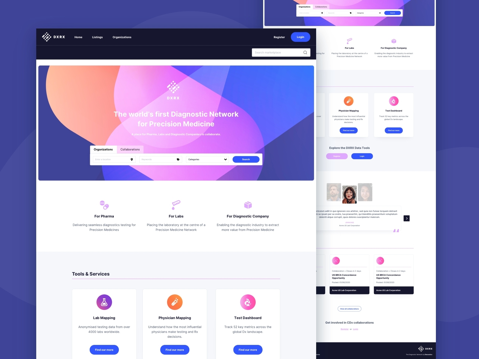 DXRX Marketplace by Maxime Lesur for Cocolabs on Dribbble