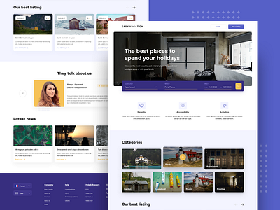 Vacation Rental Marketplace design holidays homepage interface landing page marketplace sketch ui ux vacation webdesign