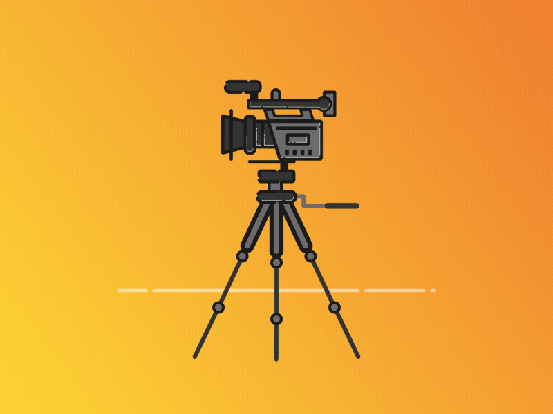 Camera & Tripod after effects animation build camera gif loop tripod