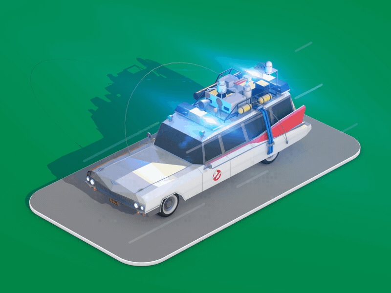 Ecto 1 Loop after effects animation build c4d cinema 4d gif loop
