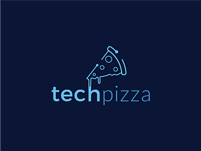 tech pizza logo pizza tech