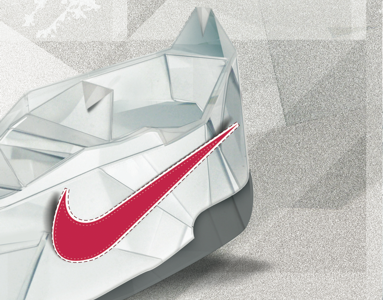 Nike origami Work in progress branding compositing illustration nike show