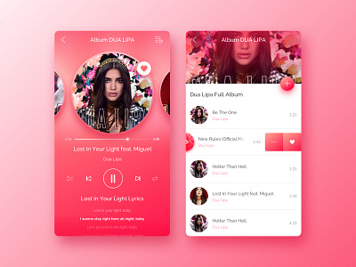 Music App app design interface ios mobile mockup movie music musicapp ui userinterface