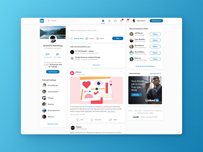 linkedin homepage