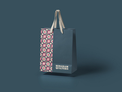 Hingham Quilters Packaging branding challenge minimal pattern quilt weeklywarmup