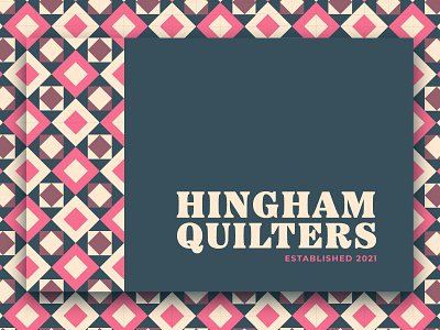Geometric Pattern for Hingham Quilters branding geometric logo minimal pattern quilt simple weekly warmup