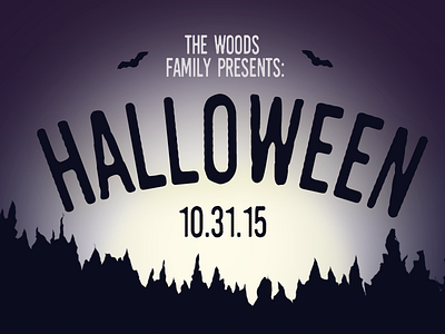 Halloween Invite Part 1 halloween invitation invite moon october scary spooky