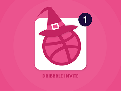Dribbble Invite dribbble dribbble invite halloween invite witch witch hat
