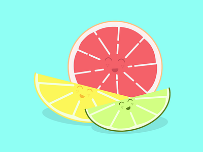 Citrus Crew citrus food food icons grapefruit icons illustration lemon lime