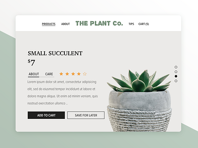 Daily UI #012 | E-Commerce Shop app cactus daily ui daily ui 012 plants ui ux web design