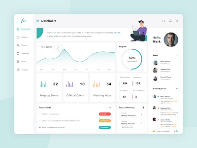 TeamUp - Dashboard