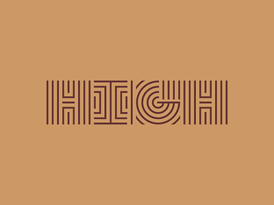 High high lines logo maze old