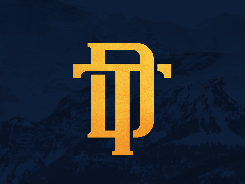 Tiki Davis Logo branding design entrepeneur logo minimal monogram motion graphics personal brand powerful strong