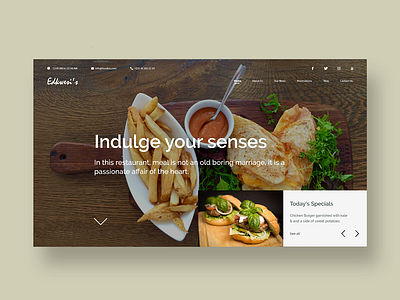 Restaturant Homepage concept