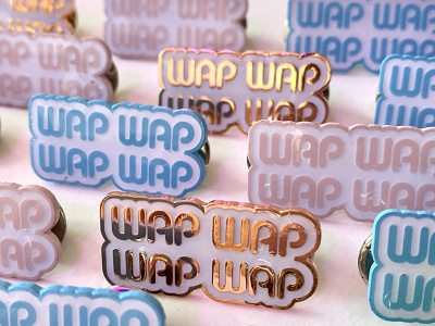 WAP Hard Enamel Pin enamel pin funny pin hype pins illustration pin design product design wapwap