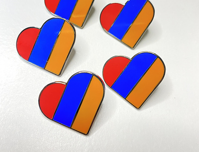 Armenia <3 Fundraiser armenia enamel pin enamel pins for a good cause fundraiser fundraising illustraion lapelpin peace in armenia pin design product design