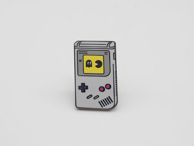 Game Boy Pac Man Pin design enamel pin gameboy gameboy color illustration lapel pin nintendo pac man pacman pin pins
