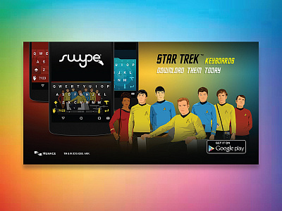 Star Trek Keyboard Banner banner banner ad illustrator keyboard marketing collateral star trek ui ui design uidesign vector