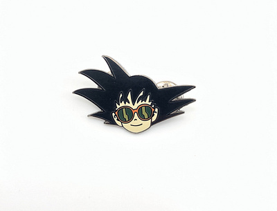 Goku Chillin Pin anime dbz dragon ball dragon ball z enamel pin goku illustrator lapel pin pin design product design