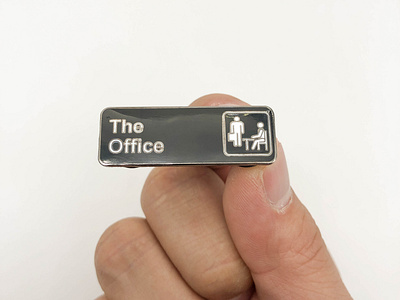 The Office Label Pin design dwight schrute enamel pin enamelpin illustration michael scott office pin pam and jim pin pin design popular pins product design the office trendy pins tv show