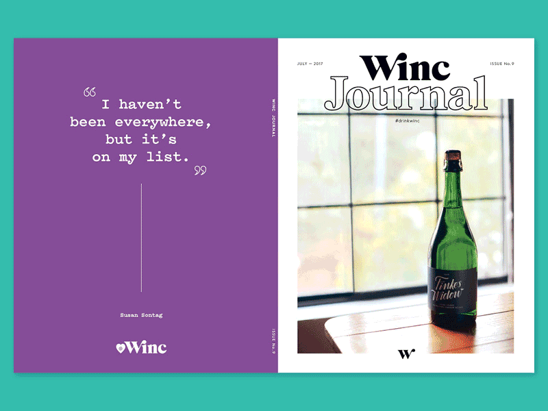 Winc Journal 9: Let's Explore! editorial illustration journal magazine travel wine