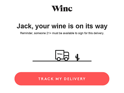 Wine Truck cactus design email icon illustration truck ui wine