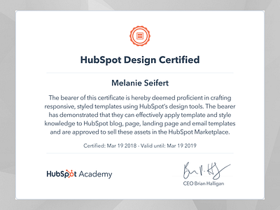 Hubspot Certification certification