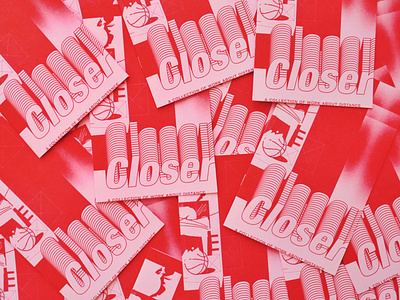 Closer the Quaranzine book charity corona virus coronavirus covid 19 covid19 design editorial graphic design graphicdesign illustration lettering non profit print red risograph type typography typography design zines