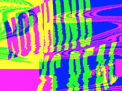 NOTHING IS REAL glitch rgb typography