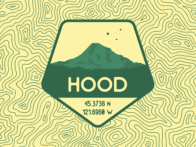 Mount Hood badge hood logo mount hood mountains oregon