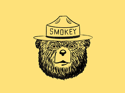 Happy 75th Smokey! bear illustration pro create smokey