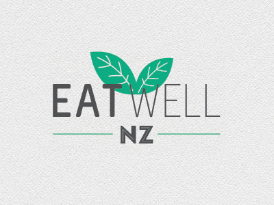 Eat Well NZ Logo branding logo nz typography