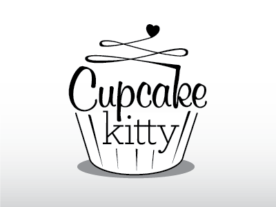 Cupcake Kitty Concept bakery brand concept cupcake idea logo script sketch typography