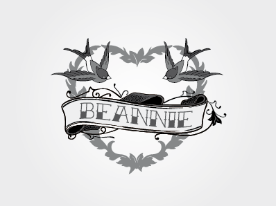 WIP Beannie Cafe banner bird brand cafe concept logo sketch tattoo