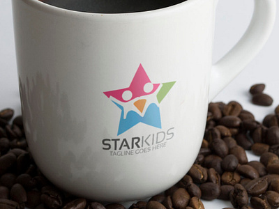 Star Kids Logo abstract activities activity bold brand branding camp care child children clean daycare effective event foundation fundraisser group human identity kid